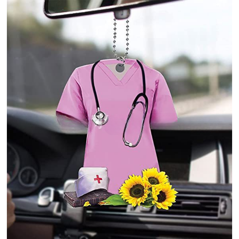 Wholesale Acrylic Nurse Uniform Car Hanging Decoration